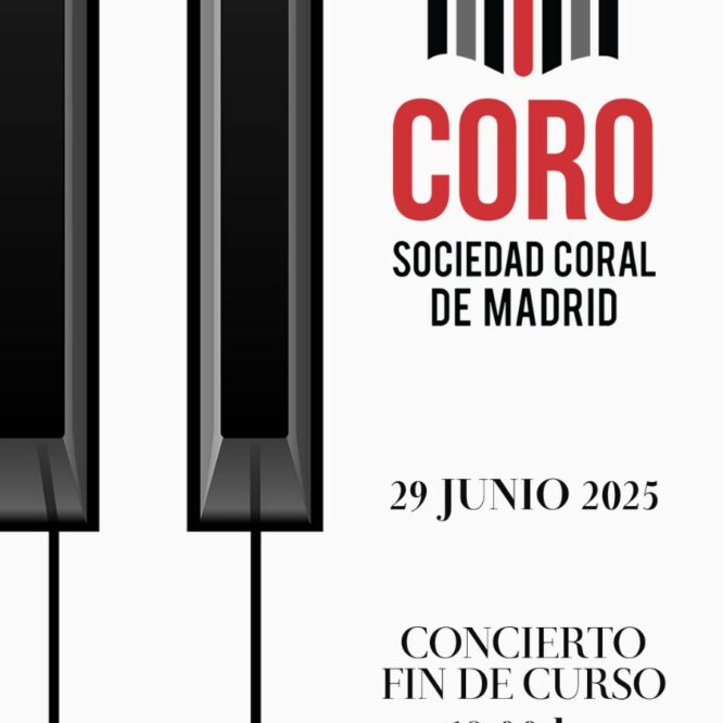 Cartel del Concierto Sociedad Coral de Madrid Junio 2025